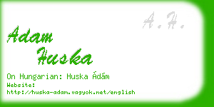 adam huska business card