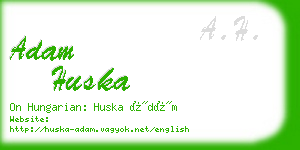 adam huska business card